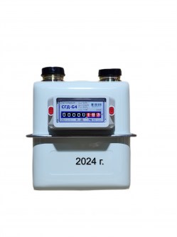 Счетчик газа СГД-G4ТК с термокорректором (вход газа левый, 110мм, резьба 1 1/4") г. Орёл 2024 год выпуска Донской